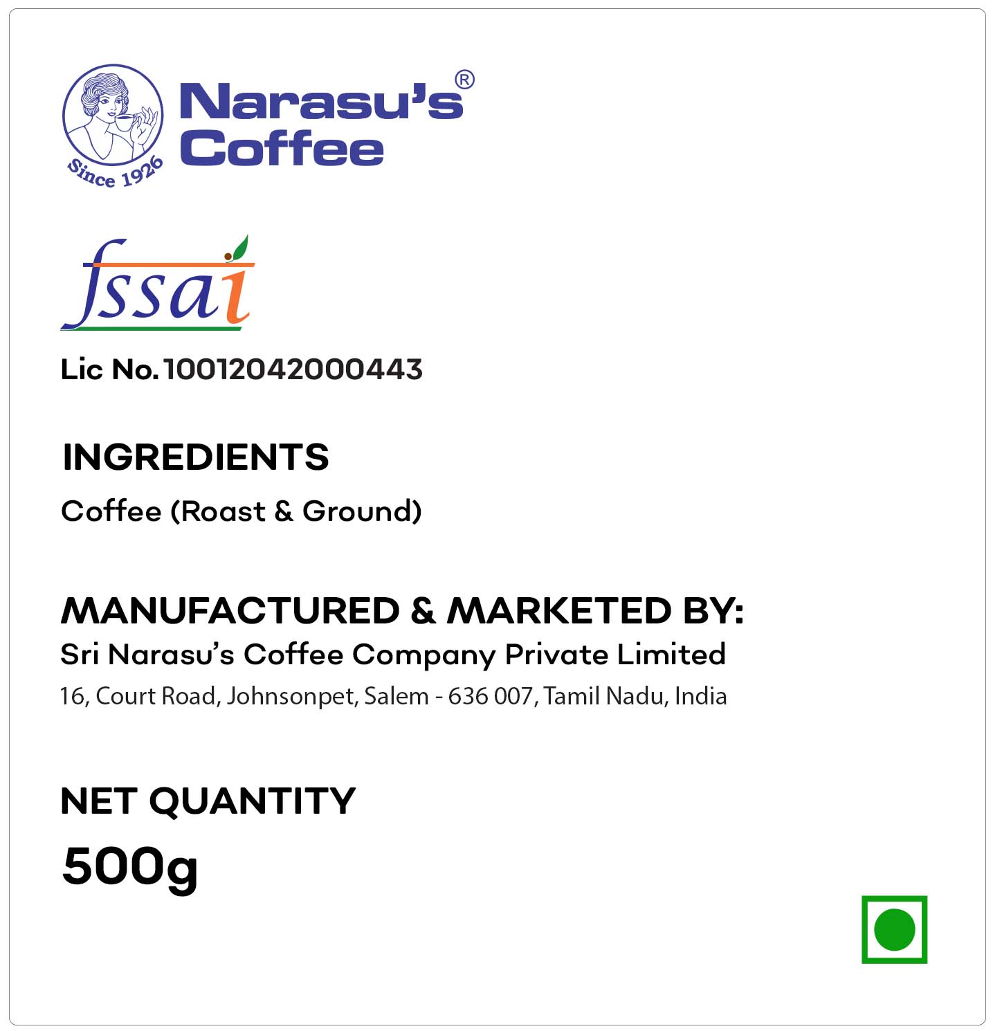 Revive 100% Pure Filter Coffee